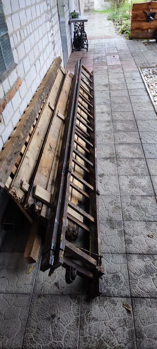 лестница раздвижная деревянная