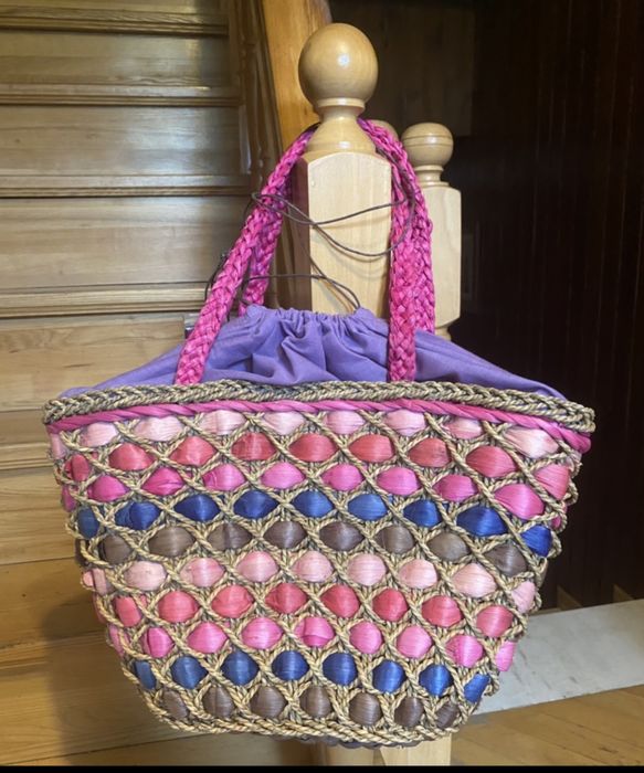 Koszyk pleciony na lato