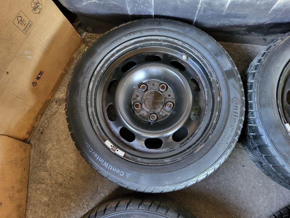 Koła zimowe 16cali BMW , stalówki 5x120 , 195/55/16 Continental