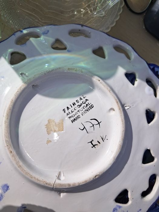 Prato louça fiança de alcobaca