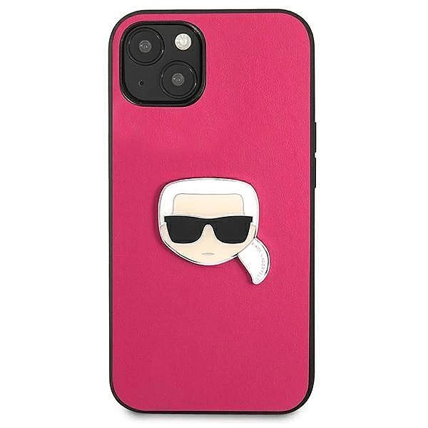 Etui Karl Lagerfeld Leather Ikonik Karl's Head Metal na iPhone 13 mini