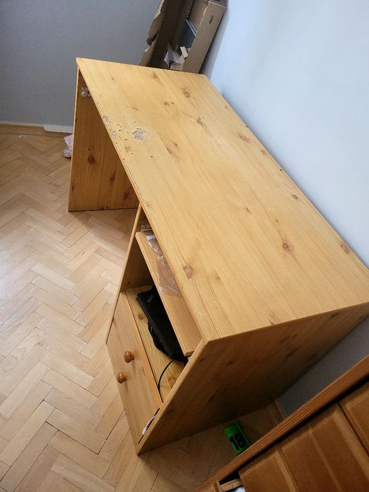 Drewniane biuro do prace