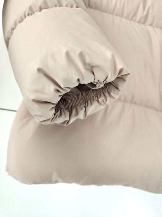 Kurtka zimowa Massimo dutti 36 S różowa pudrowy róż puchowa pikowana