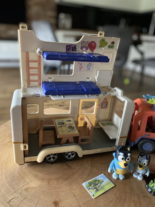 Bluey kamper samochód zestaw
