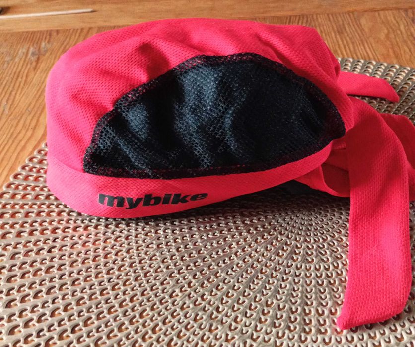 Mybike bandana rowerowa, czerwony, rozm. L