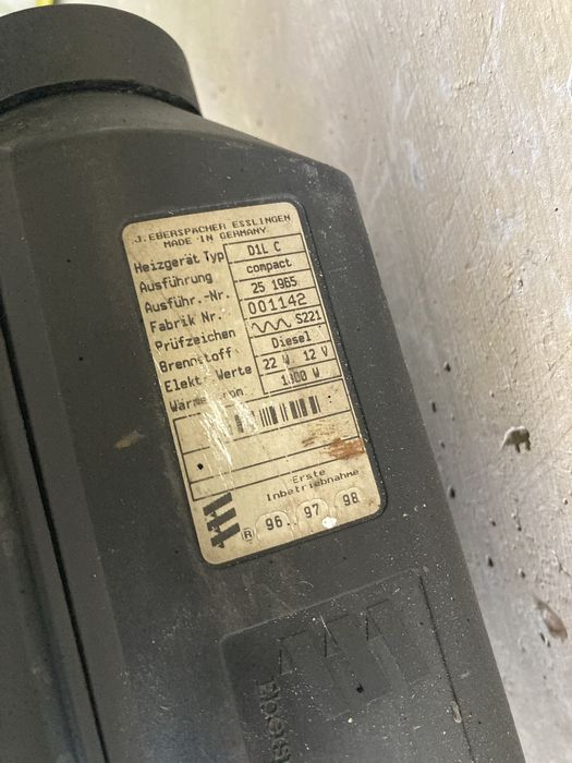 Webasto eberspacher d1lcc d1lc compact 12V