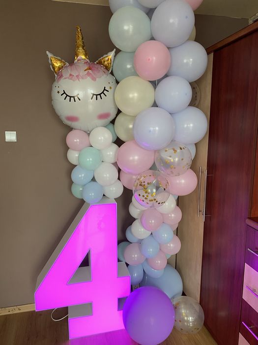 Wynajem Mega Cyfry LED RGB – 100 cm