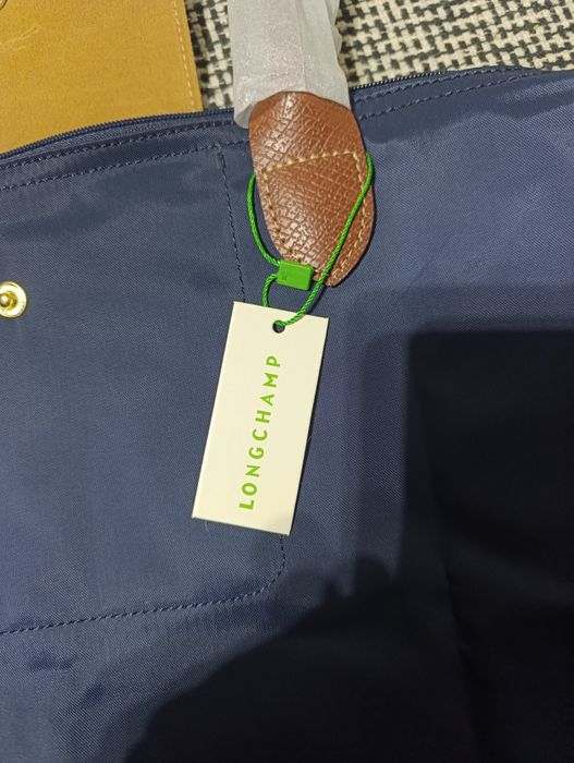 Longchamp azul nova com etiquetas