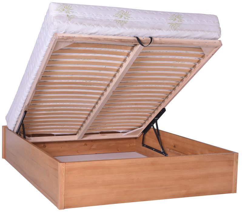 Łóżko sosnowe KALCYT 3 STOLMIS R.D podnoszone 140x200