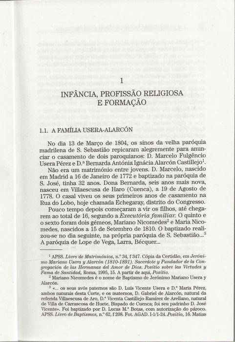 Jerónimo M. Usera Testemunha Do Amor Para o Terceiro Milénio