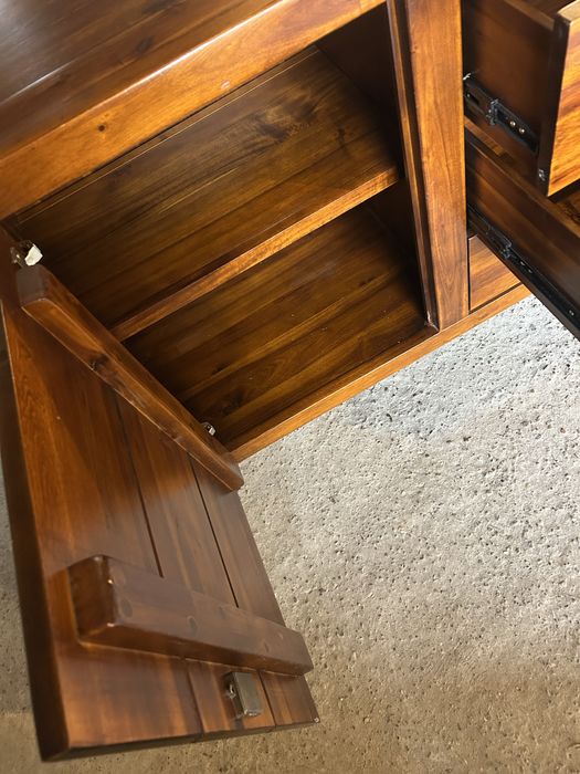 Komoda drewniana akacja nowoczesna 160cm kolonialna