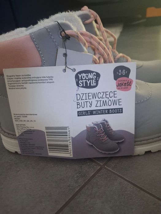 Trzewiki buty nowe z metką 36