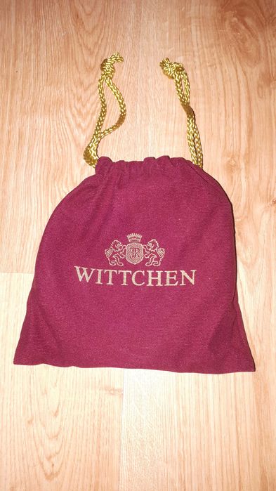 Witchen Męski pasek z gładkiej skóry naturalnej z klamrą, czarny