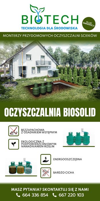 Przydomowe oczyszczalnie ekologiczne zbiorniki na deszczowke wode
