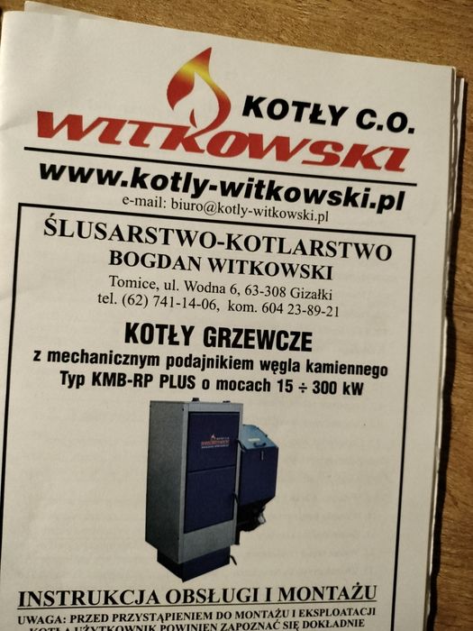 Zestaw do pieca co ekogroszek witkowski