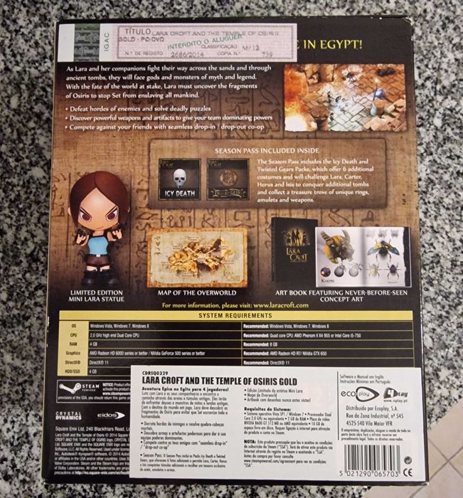 Jogo PC Lara Croft Temple of Osiris Gold Edition