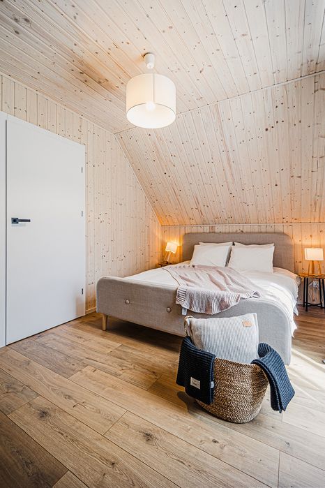 domek nad jeziorem, mazury, jacuzzi, Siemiany, Jeziorak