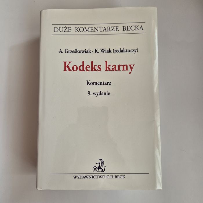 Komentarz Kodeks karny wyd. 9