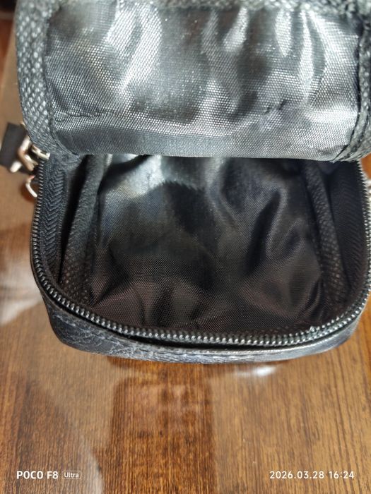 Bolsa tiracolo preta, 19*11cm