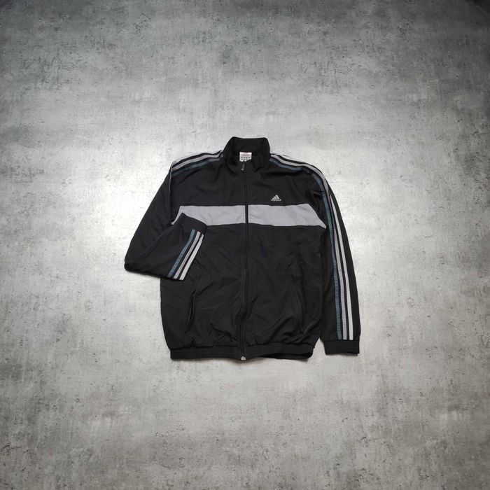 MĘSKA Bluza Rozpinana Trening sportowa Adidas Performance 3 Paski Clima