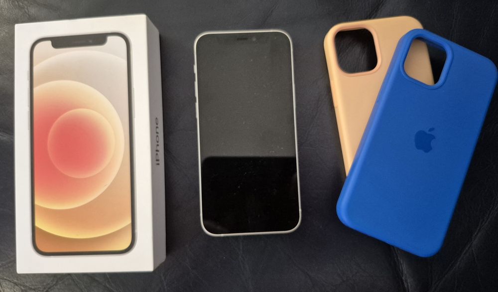 iPhone 12 mini White 128 GB Immaculate + 2 Original Cases + Tempered Glass + Protective Case64750710503042120