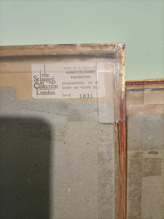 2 гравюри коллекции St. James's Collection London 1831