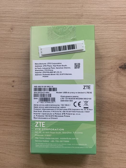 Modem 4G/LTE ZTE MF833U1