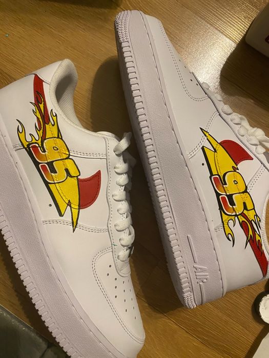 Nike Air Force 1 custom „Zygzak” - nowe