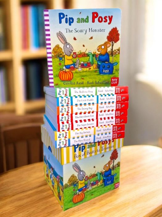 Pip and Posy's Box of Books to Treasure Axel Scheffler board books QR