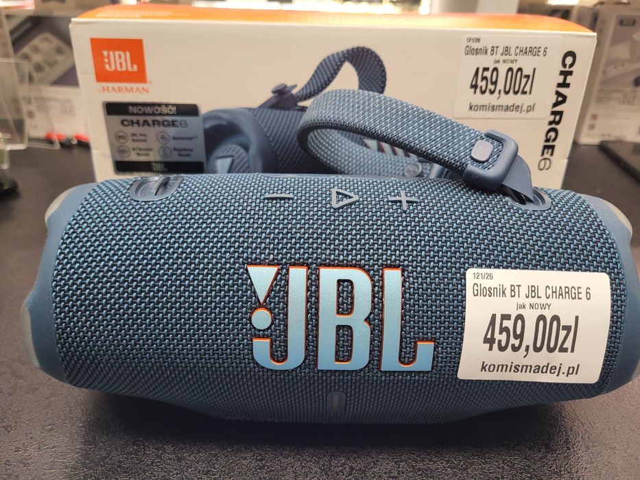Głośnik Bluetooth JBL Charge 6 + pud Jak Nowy Komis Madej Gorlice