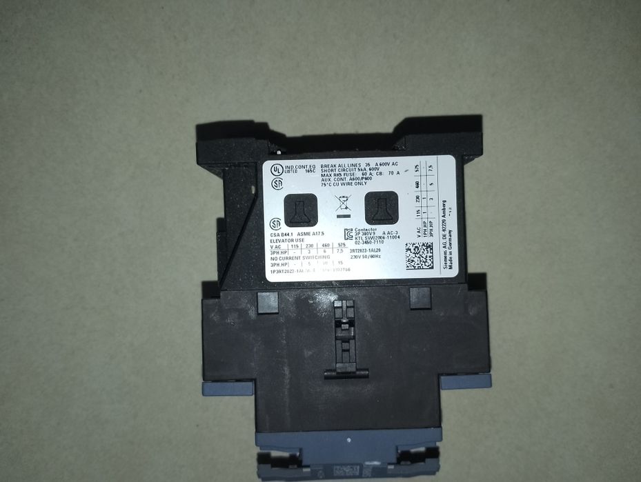 Contator Siemens  230VCA com supressor de tensão