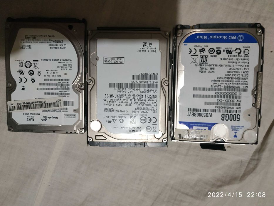 HDD Виндчестер 500гб.  1 тб.
