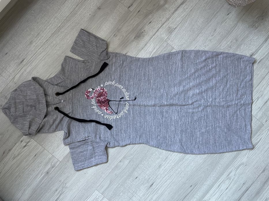 Sukienka sportowa z kapturem flamingo New Yorker S/M