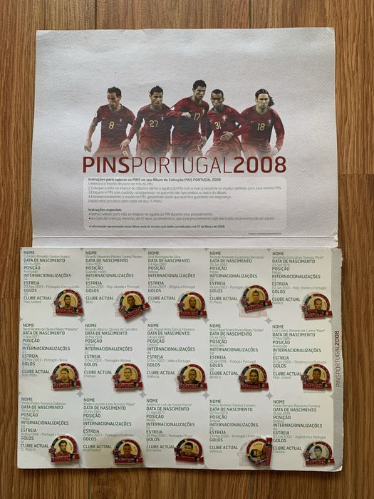 15 Pins - Selecção Portuguesa - Futebol - Ronaldo