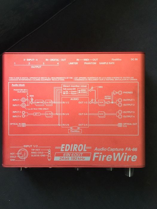 Аудиоинтерфейс Edirol FA-66