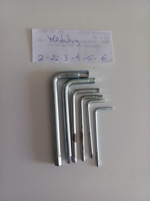 Various External Hex Keys64552567435779121