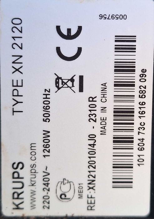 Máquina Café Nespresso/Krups Essenza