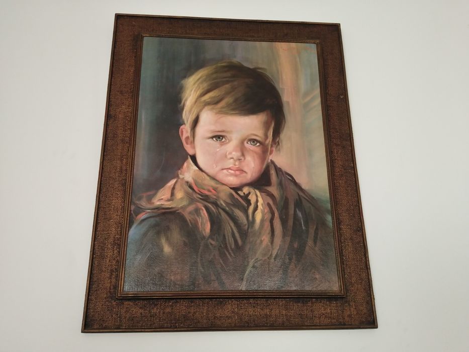 Quadro do Menino a Chorar