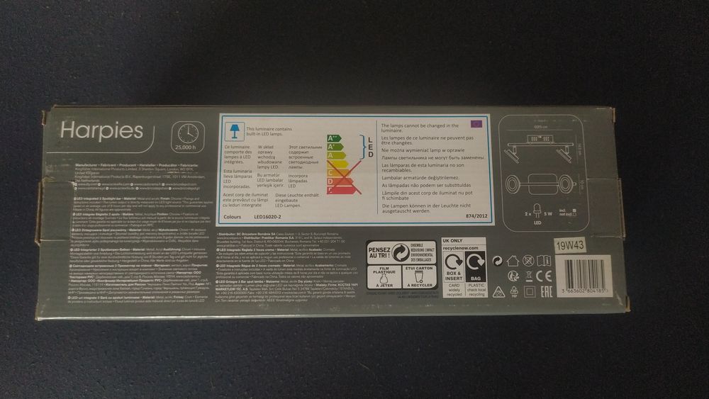 Dwie Spot listwy LED Colours Harpies 2 x 5 W