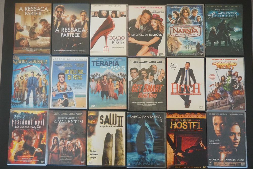 Filmes DVD. Descontos no interior.