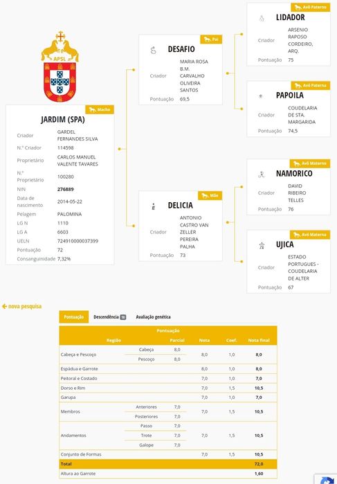 Vendo Cobriçoes de Garanhão Lusitano