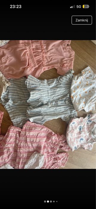 Ubranka letnie 80/86/ h&m, resserved, sinsey metki