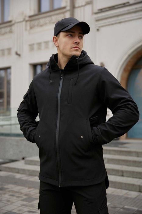 Куртка чоловіча soft shell intruder чорна