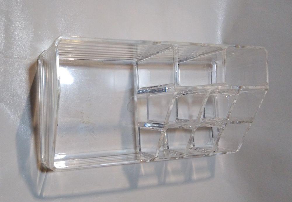 Conj suporte organizador de maquilhagem ou bijuteria + espelho duplo