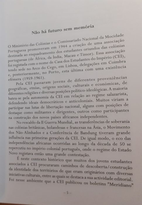 Antologias de Poesia da casa dos estudantes do Império