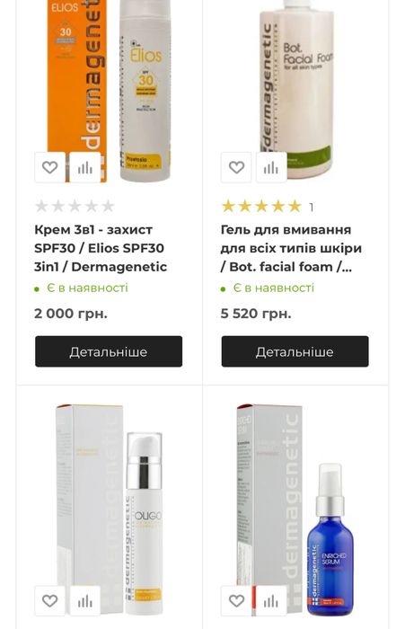 Renew, Dermaseries крем сиворотка для обличчя
