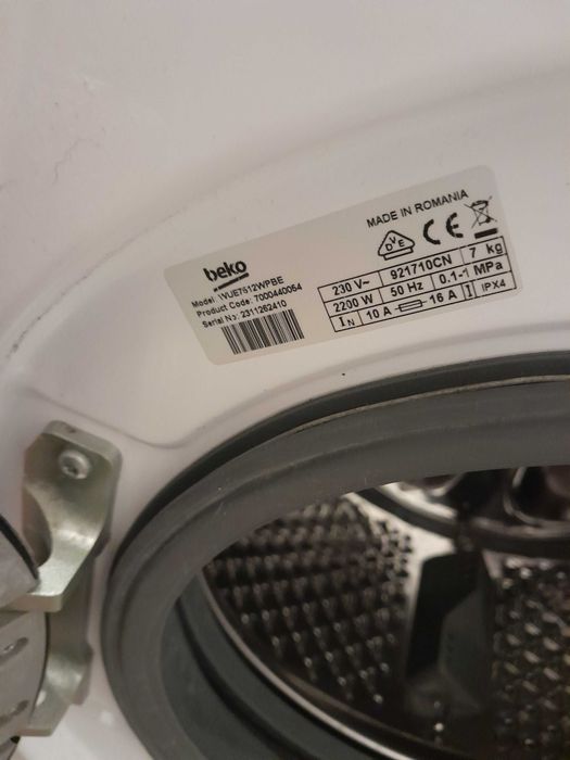 Pralka Beko 2letnia uszkodzona