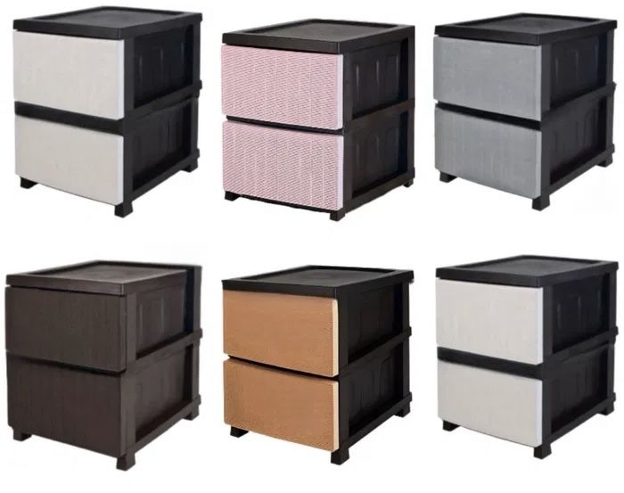 Комод пластиковый на разное количество ящиков, ящики для вещей игрушек