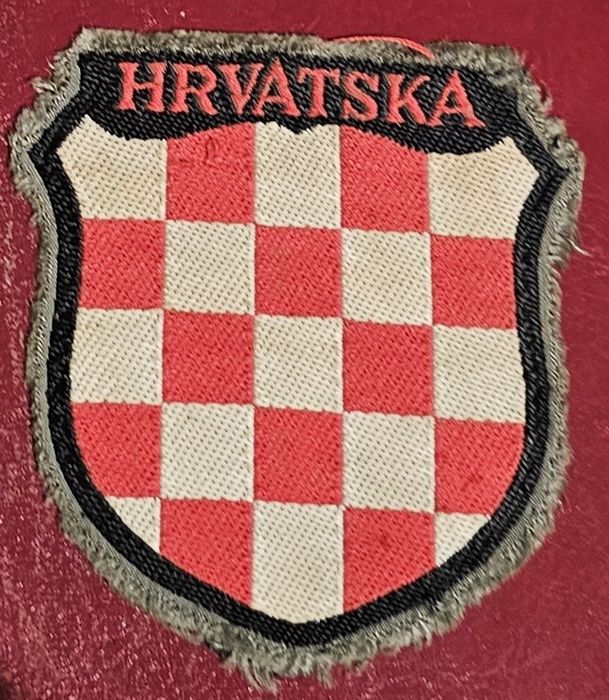 Niemcy II wojna światowa - Naszywka na rękaw Legionu Chorwackiego
