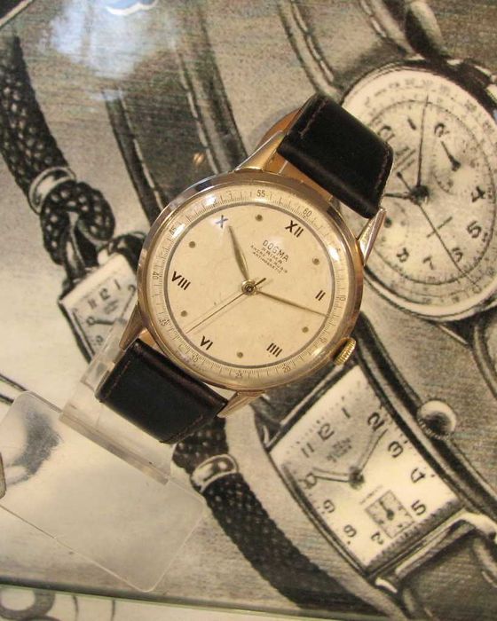 Zegarek kolekcjonerski WW2 DOGMA PRIMA 15 Jewels Duży model Swiss